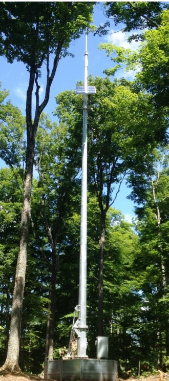 Supporting Solar-Powered Antenna for National Park Service